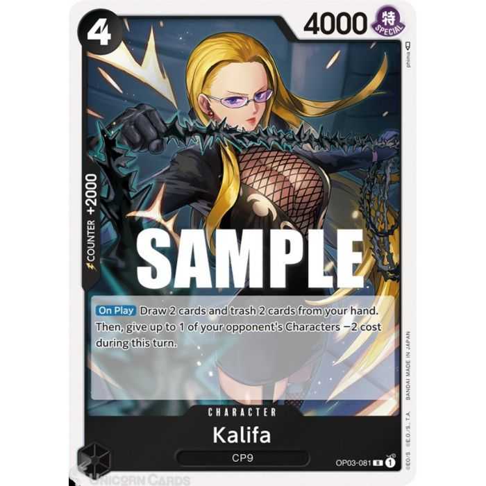 Kalifa (081)(Rare) – OP3 Pillars of Strength | Carta ONE PIECE en México