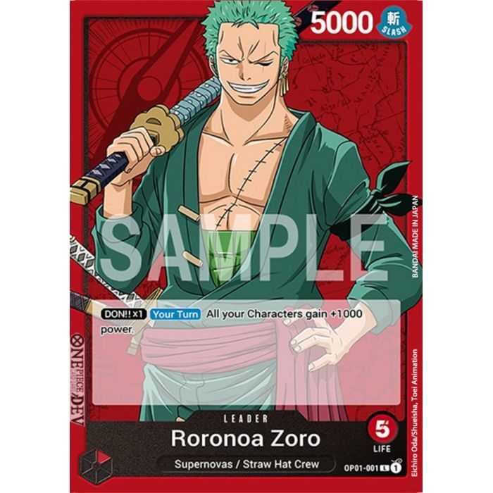 Roronoa Zoro (001)(Leader) – OP1 Romance Dawn | Carta ONE PIECE en México