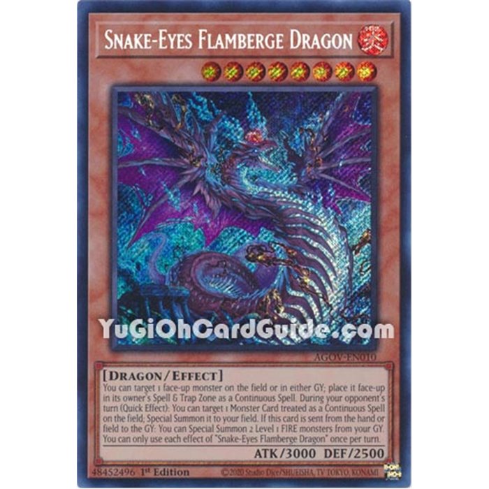 Snake-Eyes Flamberge Dragon (Quarter Century Secret Rare)