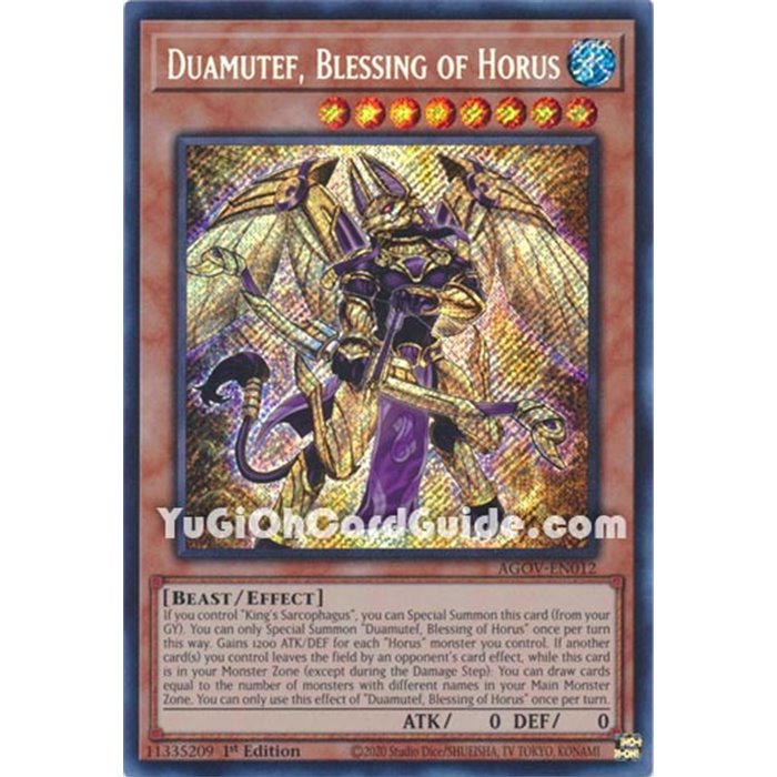 Duamutef, Blessing of Horu (Secret Rare)