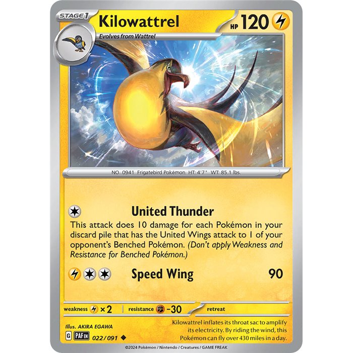 Kilowattrel (Reverse/Holo)