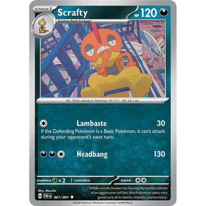 Scrafty (Reverse/Holo)