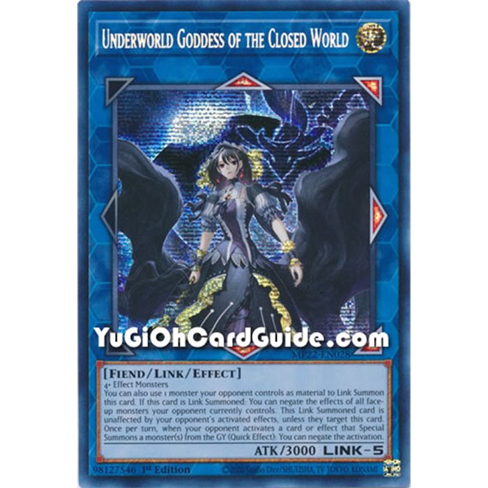 Underworld Goddess of the Closed World (Secret Rare)