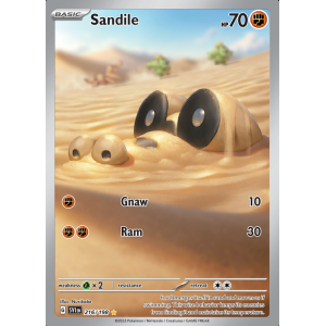 Sandile (Illustration Rare) – SV1 Scarlet & Violet | Carta POKEMON en México
