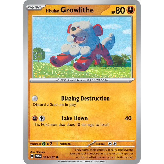 Hisuian Growlithe (Common/Reverse Holofoil)
