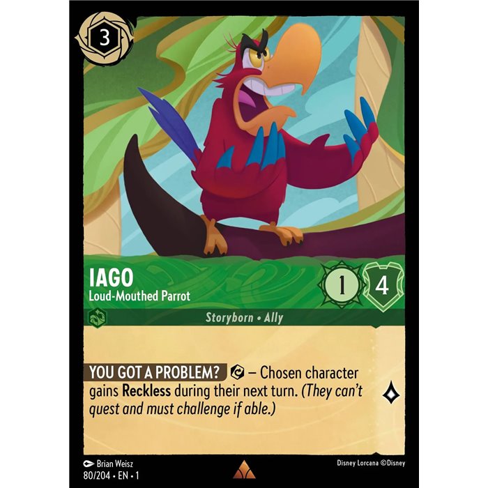 Iago - Loud-Mouthed Parrot (Rare)