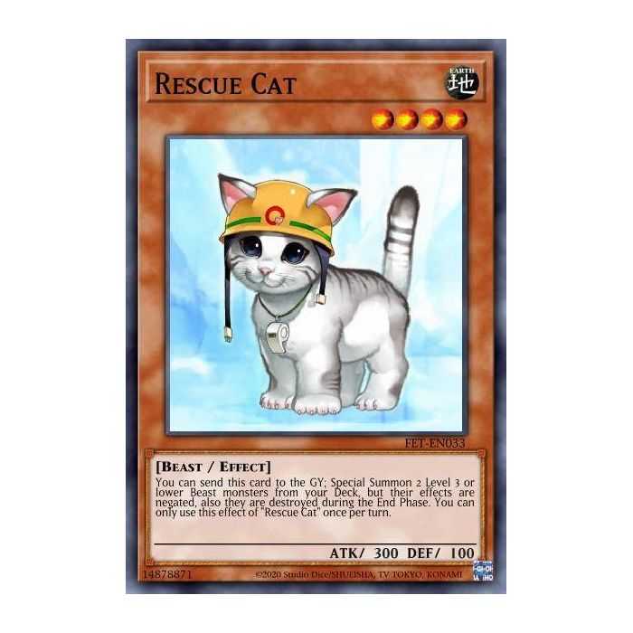 Rescue Cat (Platinum Secret Rare) – YGO 25th Anniversary Rarity Collection II | Carta YUGIOH en México