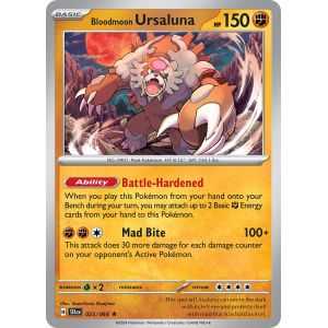 Bloodmoon Ursaluna (Rare Holofoil) – SV6.5 Shrouded Fable | Carta POKEMON en México