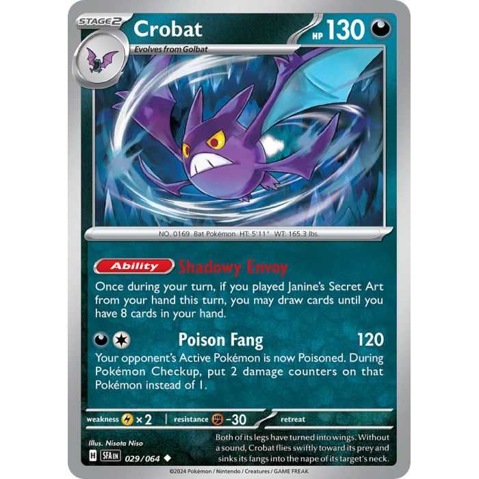 Crobat (Uncommon) – SV6.5 Shrouded Fable | Carta POKEMON en México