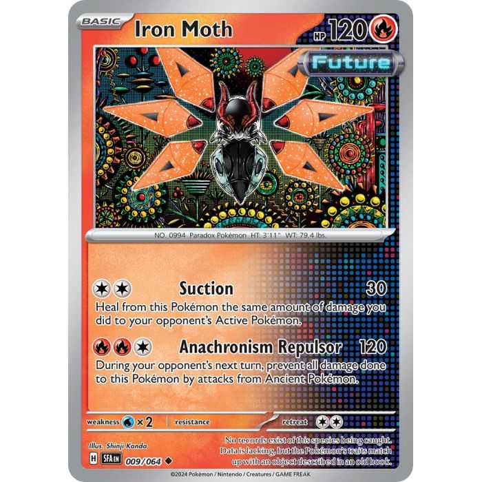 Iron Moth (Uncommon/Reverse Holofoil) – SV6.5 Shrouded Fable | Carta POKEMON en México