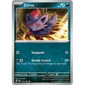Zorua (Common/Reverse Holofoil) – SV6.5 Shrouded Fable | Carta POKEMON en México