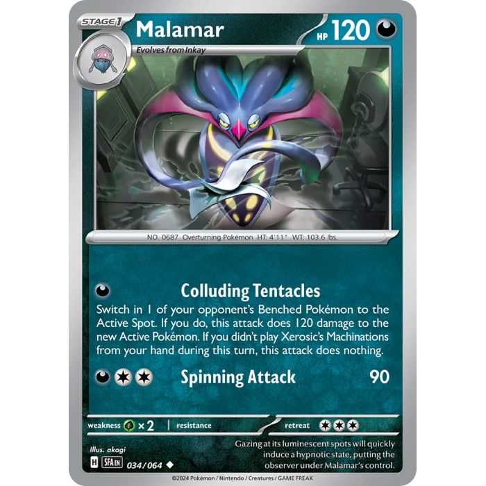 Malamar (Uncommon/Reverse Holofoil) – SV6.5 Shrouded Fable | Carta POKEMON en México