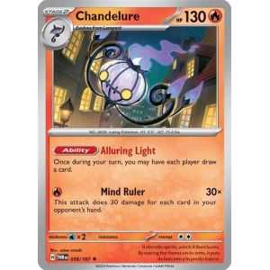 Chandelure (Rare/Reverse Holofoil) – SV6 Twilight Mascarade | Carta POKEMON en México