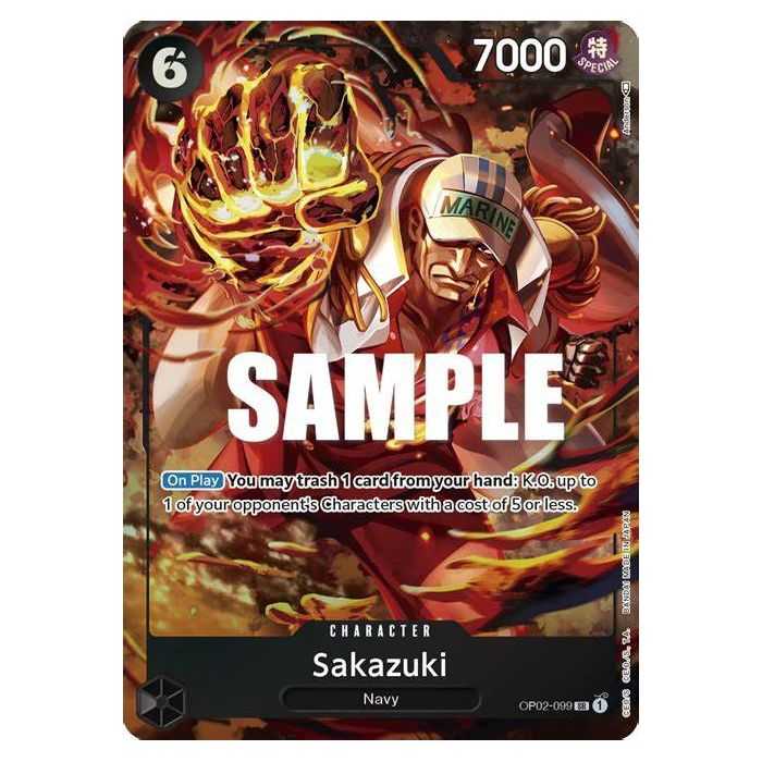 Sakazuki (Alternate Art) – OP2 Paramount War | Carta ONE PIECE en México
