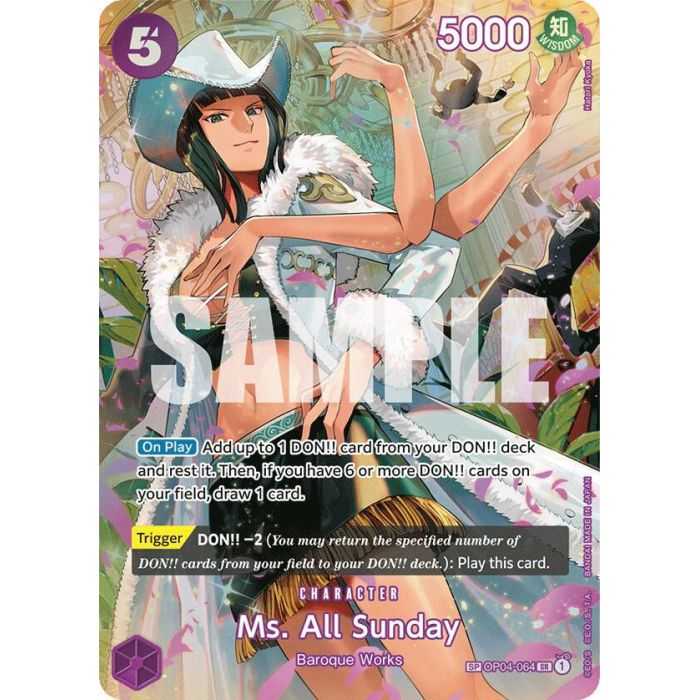 Ms. All Sunday (SP) – OP6 Wings of the Captain | Carta ONE PIECE en México