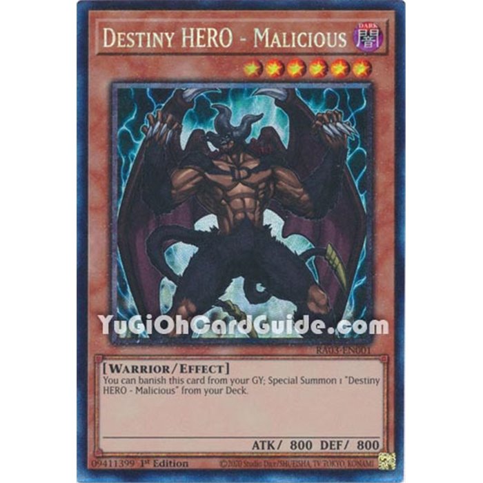 Destiny Hero - Maliscious (Platinum Secret Rare)
