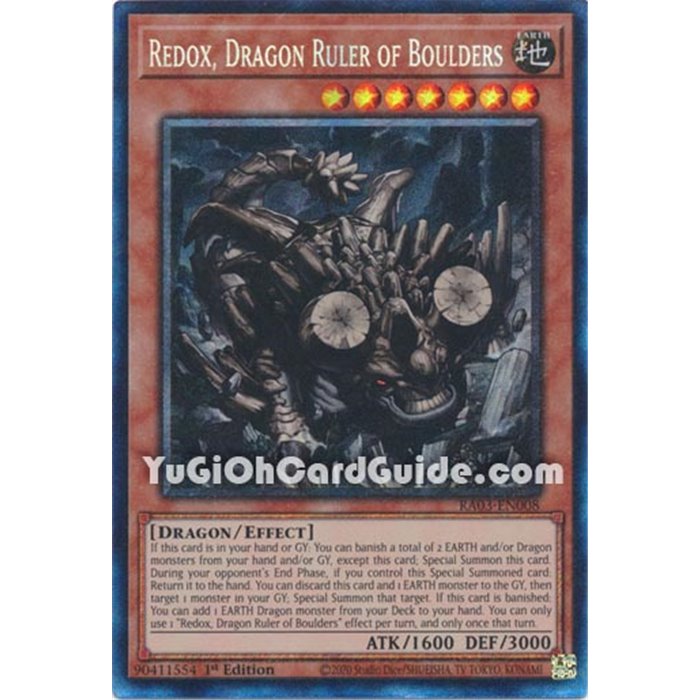 Redox, Dragon Ruler of Boulders (Platinum Secret Rare)