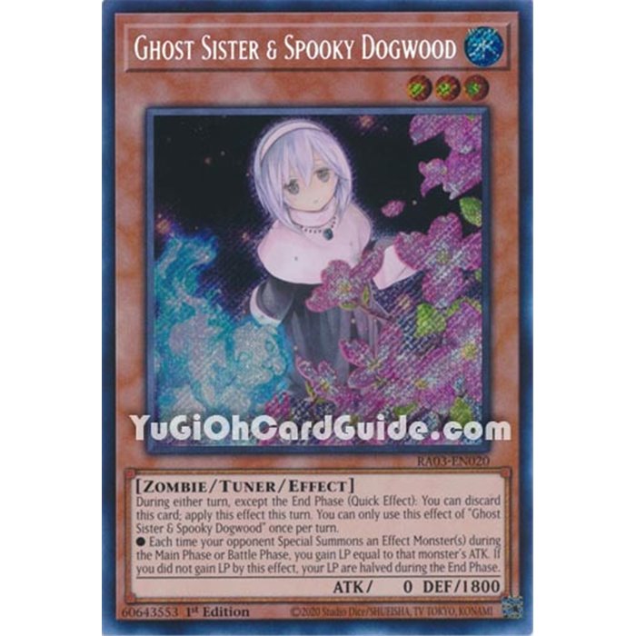 Ghost Sister & Spooky Dogwood (Alternate Art) (Platinum Secret Rare)