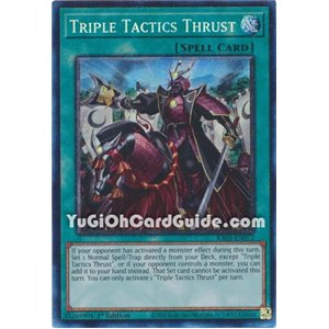Triple Tactics Thrust (Platinum Secret Rare)