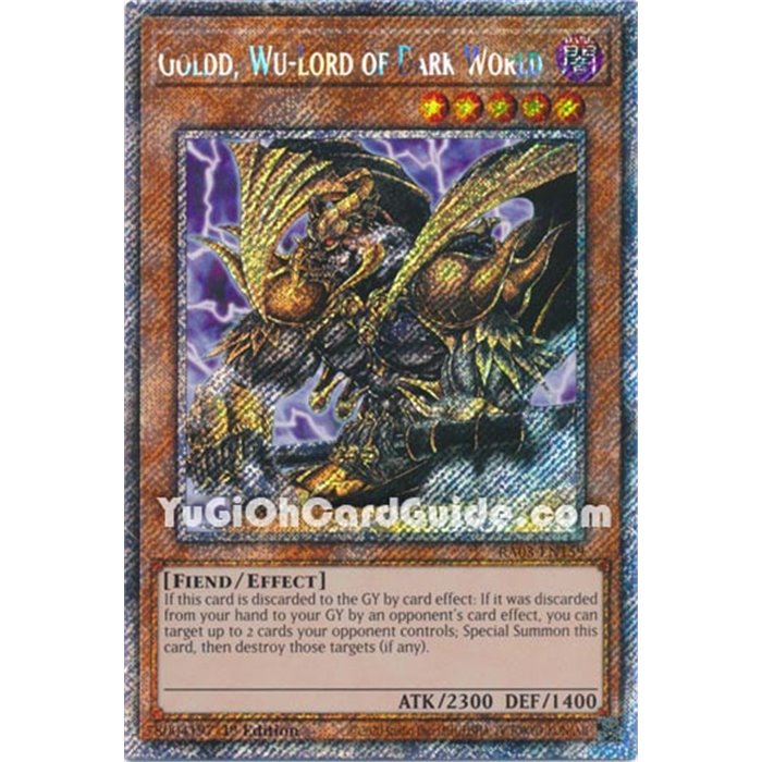 Goldd, Wu-Lord of Dark World (Quarter Century Secret Rare)