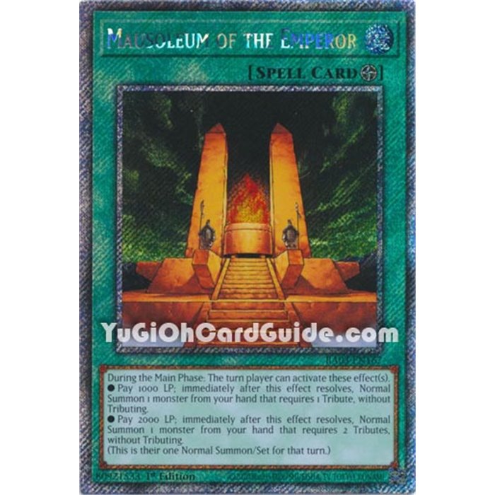 Mausoleum of the Emperor (Quarter Century Secret Rare)