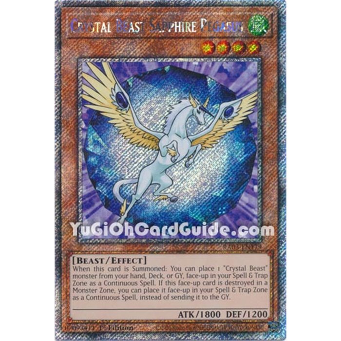 Crystal Beast Sapphire Pegasus (Platinum Secret Rare)