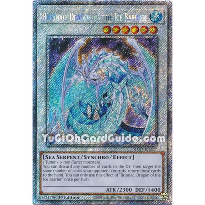 Brionac, Dragon of the Ice Barrier (Quarter Century Secret Rare)