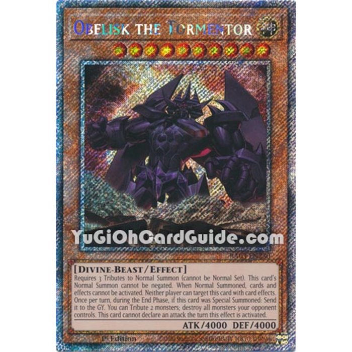 Obelisk the Tormentor (Quarter Century Secret Rare)