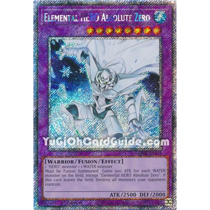 Elemental HERO Absolute Zero (Platinum Secret Rare)