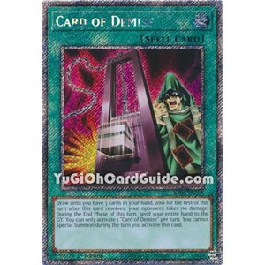 Card of Demise (Quarter Century Secret Rare)