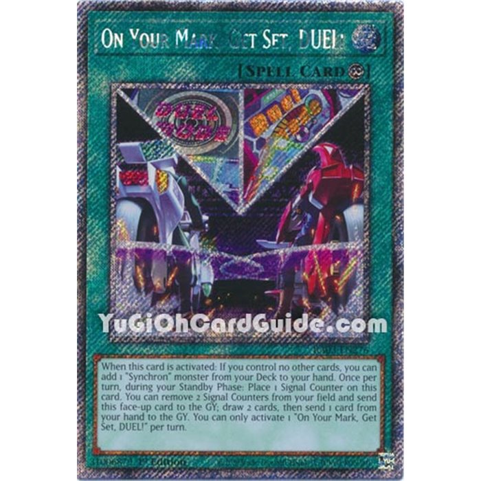 On Your Mark, Get Set, DUEL! (Platinum Secret Rare)