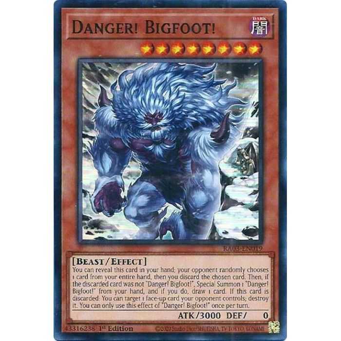 Danger! Bigfoot! (Alternate Art) (Secret Rare) – Quarter Century Bonanza | Carta YUGIOH en México