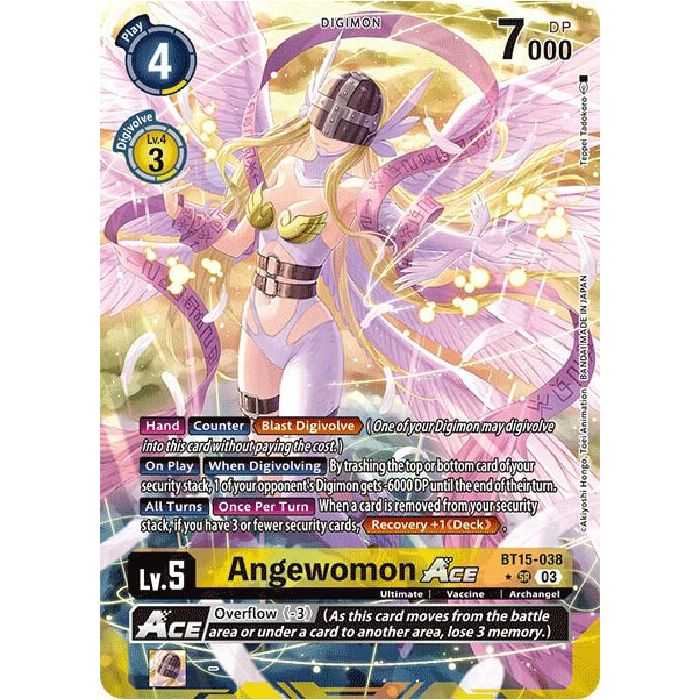Angewomon ACE (Alternate Art) – BT15 Exceed Apocalypse | Carta DIGIMON en México