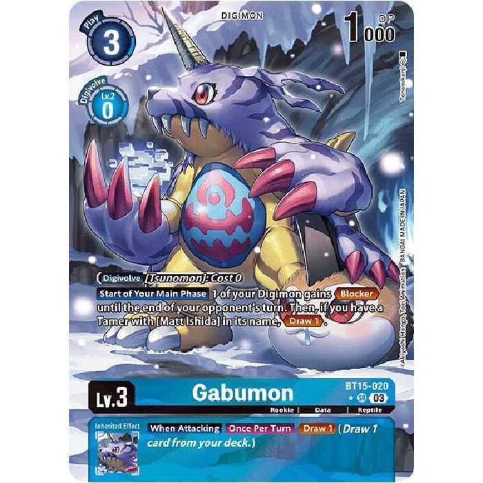 Gabumon (Alternate Art) – BT15 Exceed Apocalypse | Carta DIGIMON en México