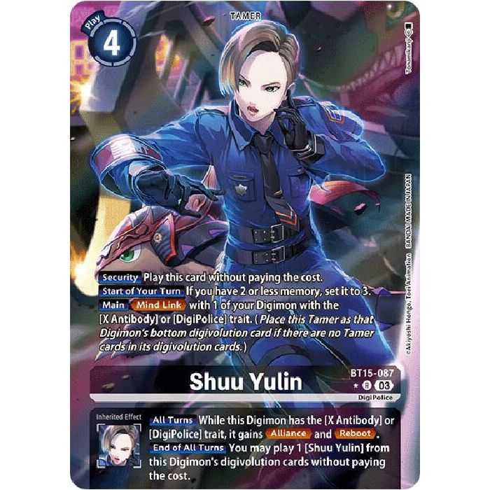 Shuu Yulin (Alternate Art) – BT15 Exceed Apocalypse | Carta DIGIMON en México