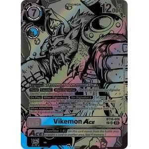 Vikemon Ace (Textured) – BT16 Beginning Observer | Carta DIGIMON en México