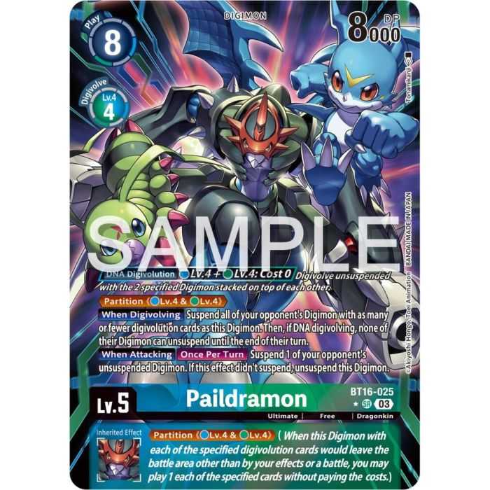Paildramon (Alternate Art) – BT16 Beginning Observer | Carta DIGIMON en México