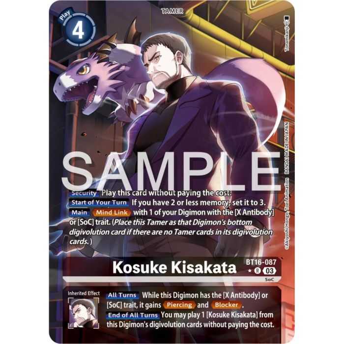 Kosuke Kisakata (Alternate Art) – BT16 Beginning Observer | Carta DIGIMON en México