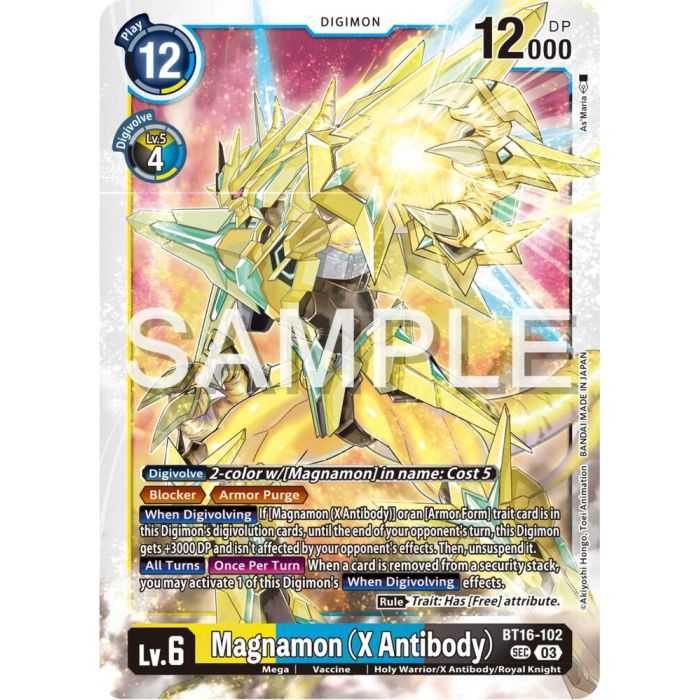 Magnamon (X Antibody) (Secret Rare) – BT16 Beginning Observer | Carta DIGIMON en México