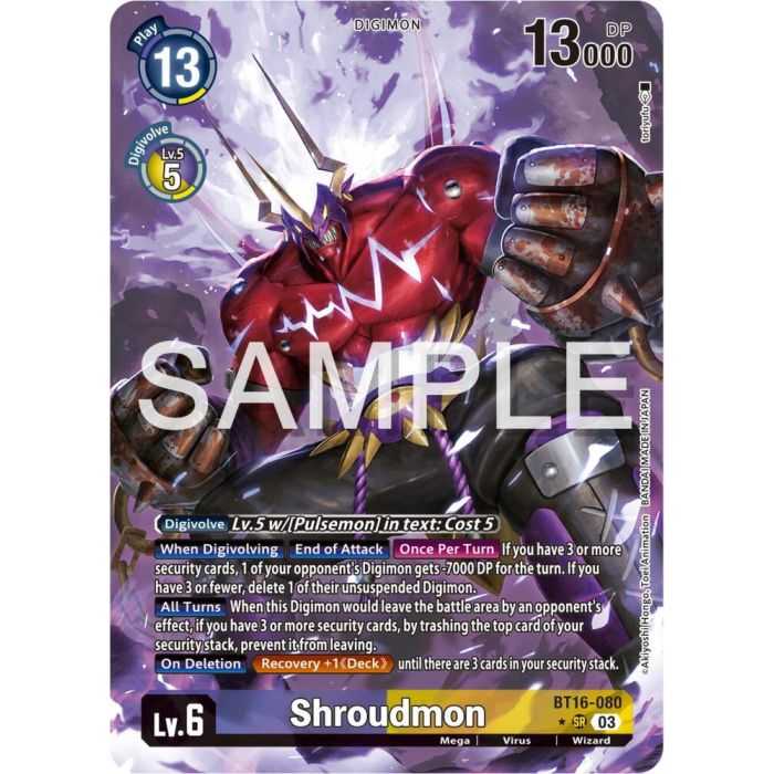 Shroudmon (Alternate Art) – BT16 Beginning Observer | Carta DIGIMON en México