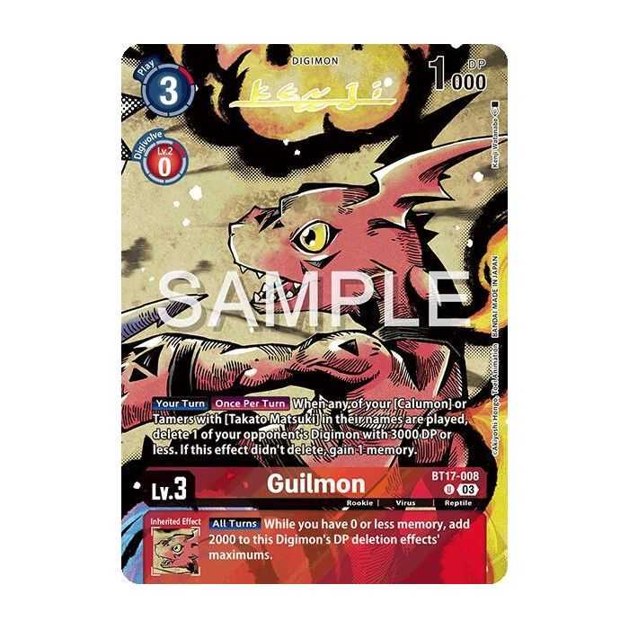 Guilmon (Signed) – BT18-19 Special Booster 2.0 | Carta DIGIMON en México