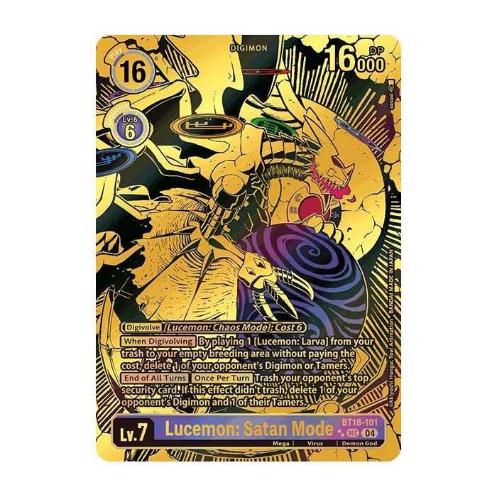 Lucemon: Satan Mode (Textured) – BT18-19 Special Booster 2.0 | Carta DIGIMON en México