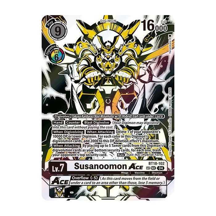 Susanoomon ACE (Textured) – BT18-19 Special Booster 2.0 | Carta DIGIMON en México