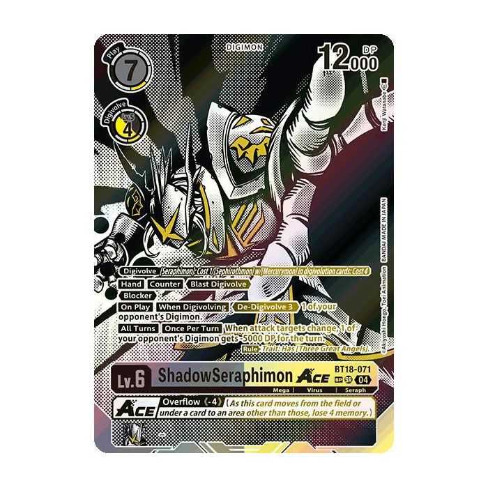 ShadowSeraphimon ACE (Textured) – BT18-19 Special Booster 2.0 | Carta DIGIMON en México