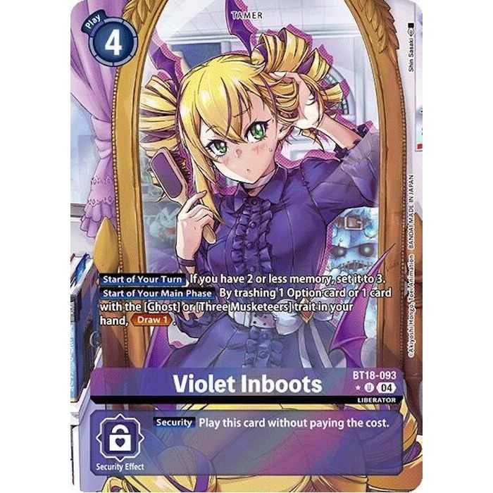 Violet Inboots (Alternate Art) – BT18-19 Special Booster 2.0 | Carta DIGIMON en México