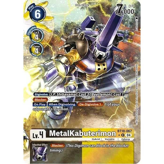 MetalKabuterimon (Alternate Art) – BT18-19 Special Booster 2.0 | Carta DIGIMON en México