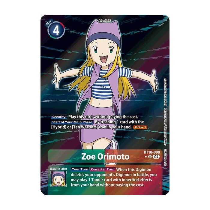 Zoe Orimoto (Promotion Pack) – BT18-19 Special Booster 2.0 | Carta DIGIMON en México