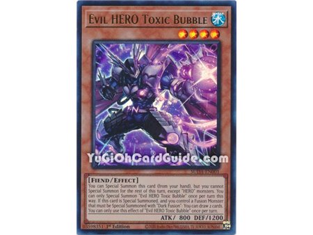 Evil HERO Toxic Bubble (Quarter Century Rare)