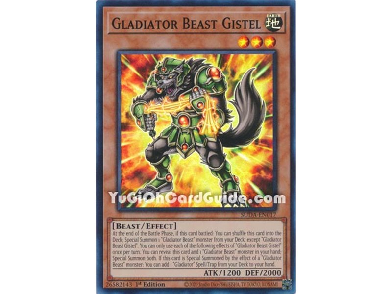 Gladiator Beast Gistel (Super Rare)