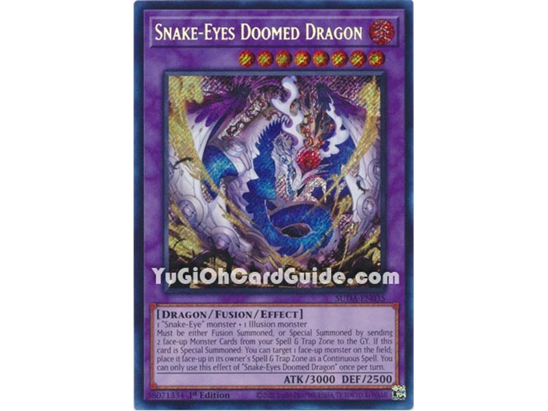 Snake-Eyes Doomed Dragon (Quarter Century Rare)